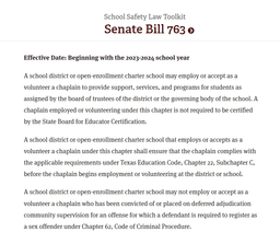 Safety policy document